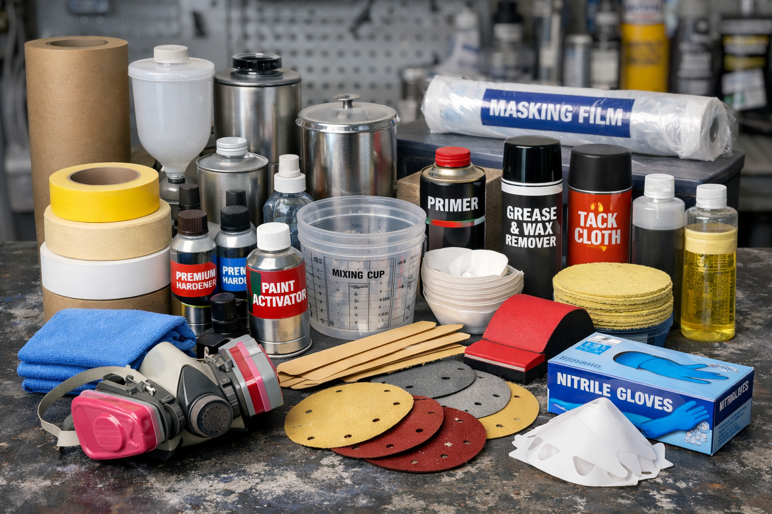 Paint shop consumables